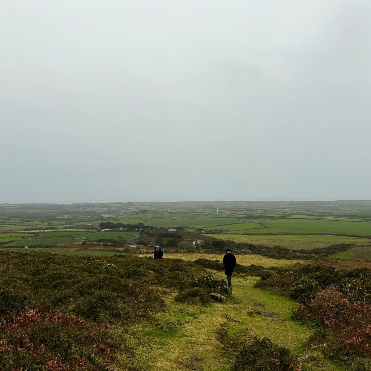 sarahmcquaid's tweet photo. Yesterday’s weather wasn’t the most conducive for the traditional #BoxingDay/#StStephensDay #walk, but even in steady rain there were fine views of #Sennen, the #Brisons & #StBuryan #churchtower (in 3rd pic — that’s Sennen Church tower in 1st one) mfrom top of #ChapelCarnBrea. -> https://t.co/BRfiL1yqXj