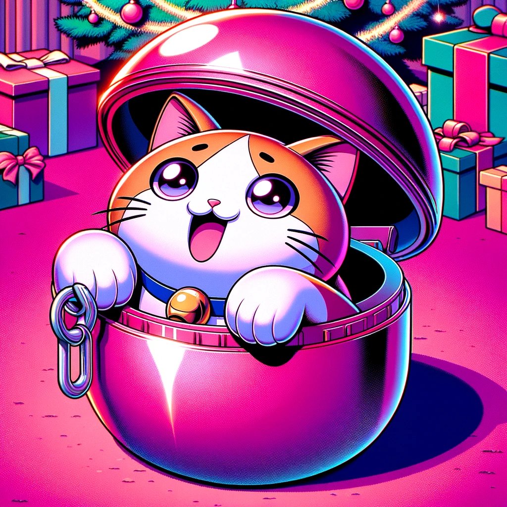 GACHAPON7777's tweet photo. ✨ Find your surprise in every $GACHA capsule! 🐱 Join @GACHAPON7777's world of fun &amp; fortune this festive period. Share this cute sneak-peek with pals &amp; invite them over! Let's expand our #CryptoCommunity with joy &amp; luck from GACHAPON. 🎉🎄 #SpreadTheCheer #GACHAFun #JoinNow https://t.co/VJHXkksCPE