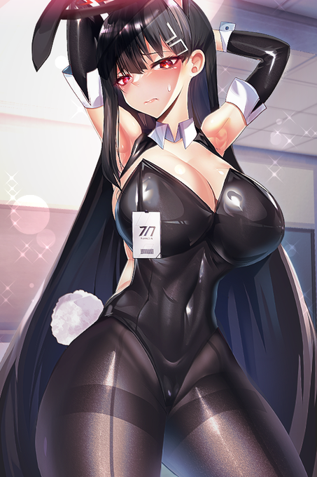 リオ会長に土下座してバニー着て貰って黒タイツはじけるまで踊って欲しい #ブルアカ  #調月リオ 