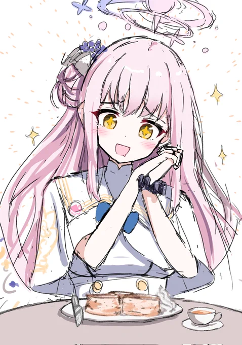 XX日ぶりのロールケーキ以外の食事  #ブルアカ
