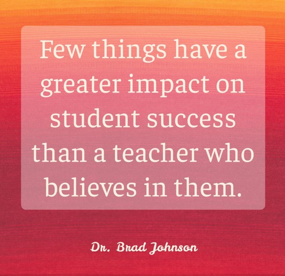 The impact of a teacher!