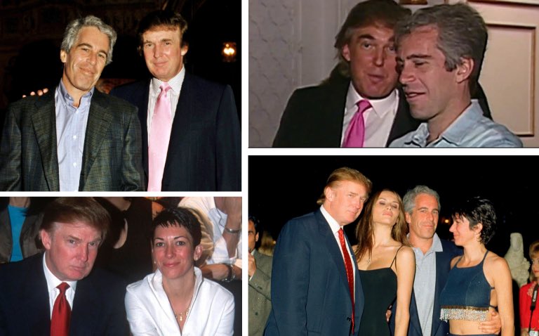 Hoosiers4Sanity's tweet photo. @PlanB1975 @TimBoyer76 @KirkLMcDonaldII Trump OWNS you dude - lmao. Keep lying to yourself.
I’m sure he was hanging out with Epstein and Maxwell for years knowing he was going to be president so he could expose them, right??? 🥴🥴🥴 https://t.co/rd6MpTMRUG
