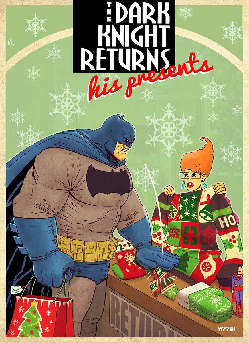The Dark Knight Returns … His Presents
Art by Marco D'Alfonso
#Batman #ChristmasPresent