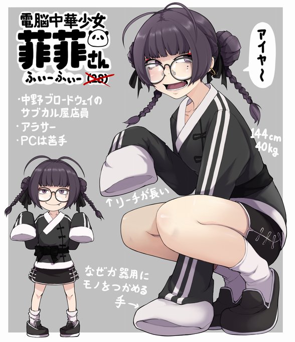 電脳中華少女のふぃーふぃーさんです
電脳でも少女でもありません
詠春拳を使います 