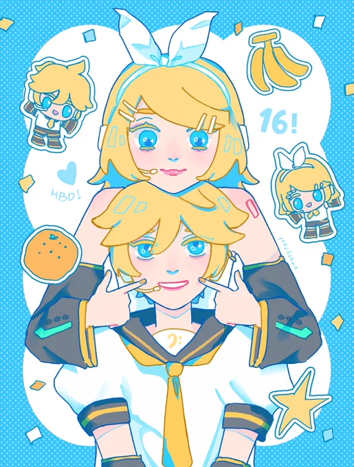 hbd rin len  #鏡音誕生祭2023 #鏡音生誕祭2023 