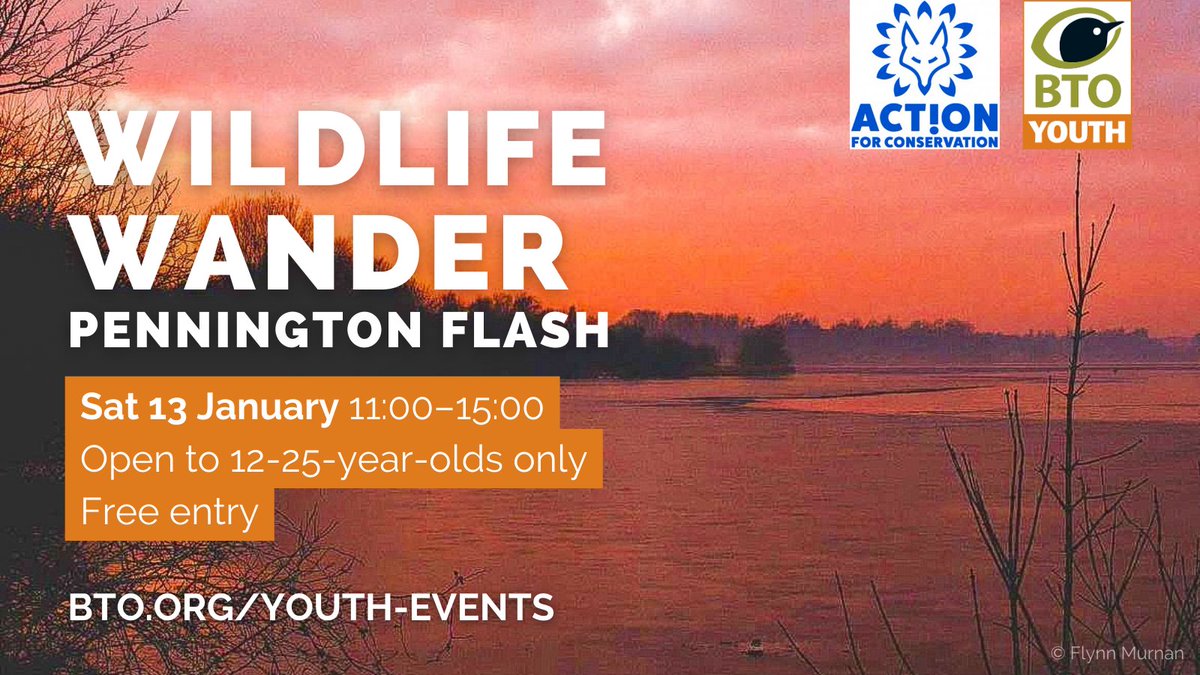 Join #BTOYouth Rep Hannah and the @Action4Conserv ambassador team for a mindful morning and wildlife identification walk around the beautiful Pennington Flash. Then, opt for either creating wildflower seed balls 🌱 or a litter pick 🚮 Free tickets here: bit.ly/3Ny53WV