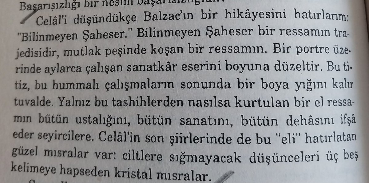 esmapolat35's tweet photo. Bu Ülke'yi yeniden okurken C. Meriç'in Celal Sılay'ın şiiriyle ilgili söyledikleri çok ilgimi çekti, aylardır zihnimde dönüp duruyor. İ. Özel'in "Her şeyi düzeltmeye kalkışmanın yok ettiği" dediği yer, sanatçının bir yerde durmasını ihtar eden bir algılayış: https://t.co/66rdxIyeRR