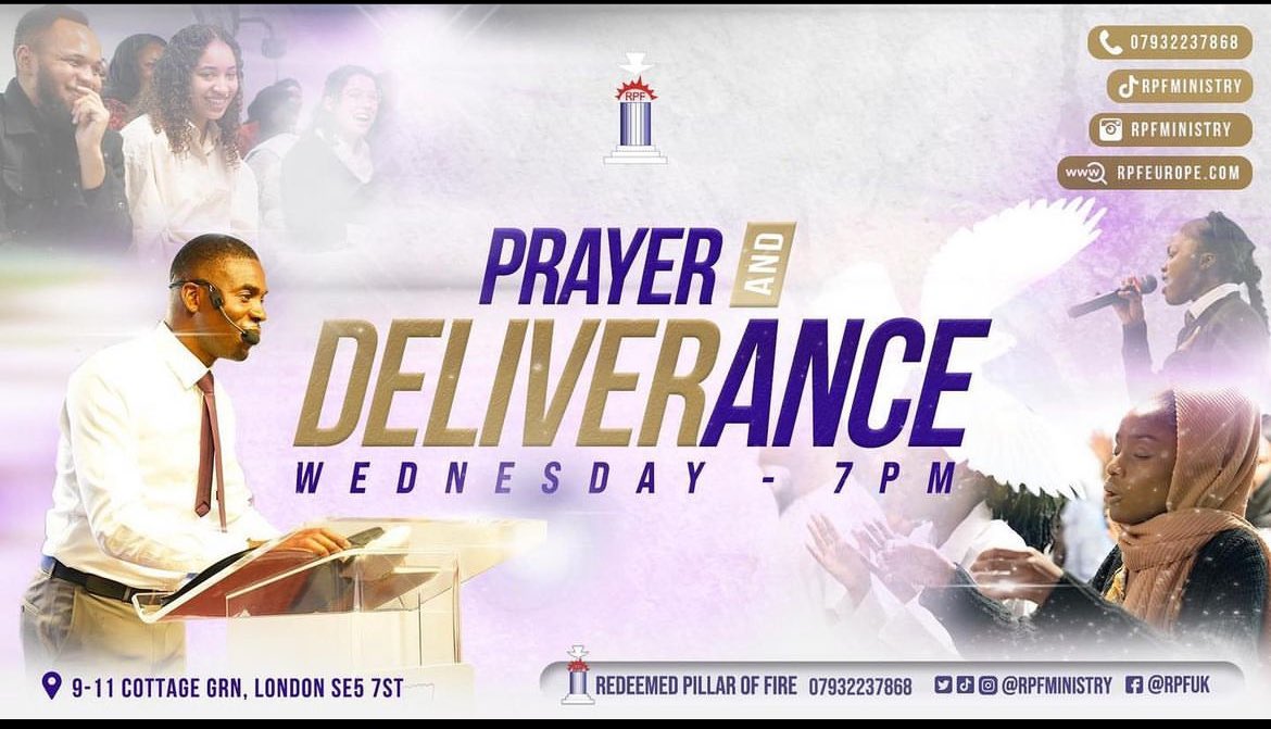 RPFEurope's tweet photo. On Wednesdays we PRAY 🔥🔥
Join us tonight from 7-9pm for our final Prayer and Deliverance service of 2023✨
A time of intimacy and breakthrough🕊️
#prayers #church #Christianity #deliverence #love #Jesus #WelcometoRPF ✨
📍9-11 Cottage Green SE5 7ST https://t.co/hLlTr9u3eA