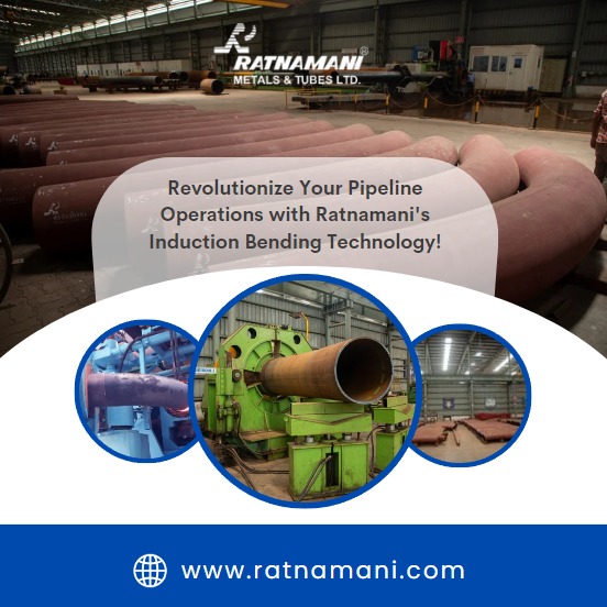 RMTLOfficial's tweet image. In the high-stakes world of oil &amp;amp; gas, Ratnamani Metals &amp;amp; Tubes introduces a game-changer: Induction Bending. 
Flawless connections, unmatched precision, and flexibility for any pipeline. Embrace the future of pipe joining. Contact us today. #RatnamaniSolutions #InductionBending