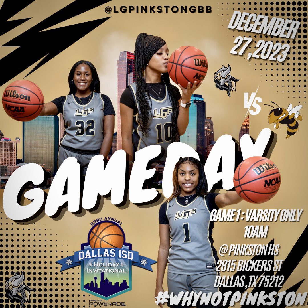 PinkstonGBB's tweet photo. π¨π’ Tournament Alert πβ¬οΈ :
@dallasathletics invitational
π Cleburne Hs
ποΈ12/27/23
π« Pinkston HS
π Varsity Game 1 @ 10am
ποΈ Available At The Door Or Online
#POTWSπ«‘
#TheWest
#TheWestPride
#WhyNotPinkston π€·π½ββοΈ
#VikingsOnly π΄ββ οΈ
#RowTheBoat π£π½ββοΈπΆ https://t.co/emGeACRtV4