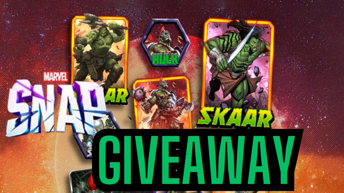 snapjudgecast's tweet image. 🔥🔥15x GIVEAWAY TIME!! - Skaar Planet Hulk Season Pass🔥🔥 

✅Follow/Like/Retweet
✅Reply which Creator You'd Like to See on the Podcast
✅MORE PASSES in the Top Comment👇👇

#MarvelSnap @MarvelSnapZone