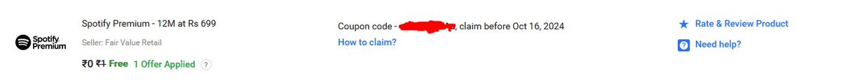 milan_0015's tweet photo. 🚨Really disappointed with @Flipkart customer service!  
Reached out multiple times via online chat support assistance and help center regarding an invalid Spotify coupon code, but no response!

It's about trust, service and experience. Need immediate action!  @flipkartsupport https://t.co/205VynK2vB