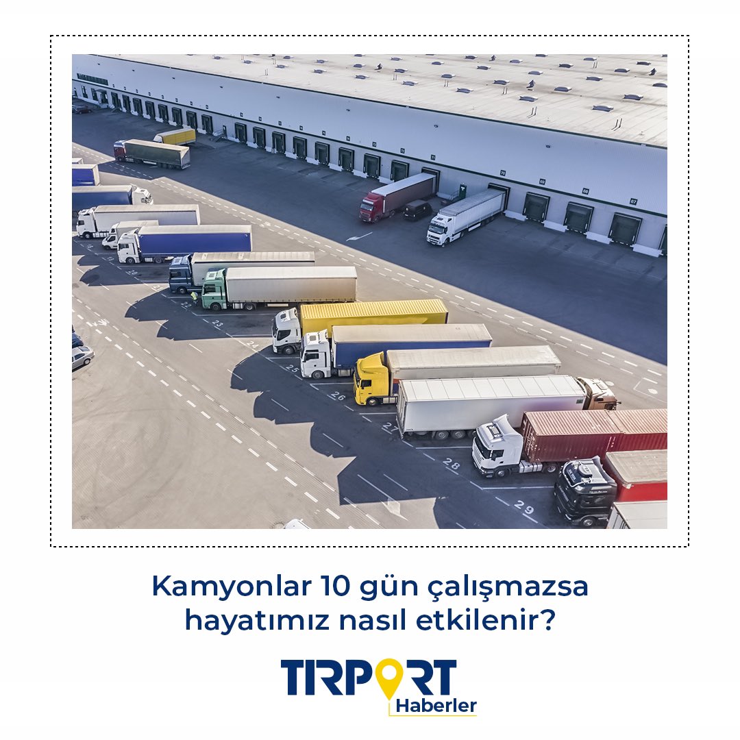 TIRPORTCOM's tweet photo. Kamyonlar 10 gün çalışmazsa hayatımız nasıl etkilenir?
Habere aşağıdaki linkten erişebilirsiniz.
https://t.co/U1vyJA0Vre
#Transportation #Logistics #Visibility #AugmentedIntelligence #DigitalForwarder #Trucker #DigitalFreightNetwork https://t.co/8NohCxnEjP