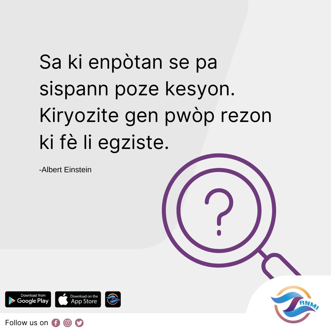 ZanmiInc's tweet photo. Alimente vwayaj ou ak kiryozite epi pa janm sispann kesyone. Nan domèn posiblite kontinuèl, kiryozite se konpa k ap gide nou nan nouvo orizon. 🌌🔍
➡Telechaje Zanmi nan playstore - https://t.co/KPPx8gpuVl
➡Telechaje Zanmi nan AppStore - https://t.co/DURTRXtVO8
#AI #Apps #Haiti https://t.co/OcgCDBdSW4