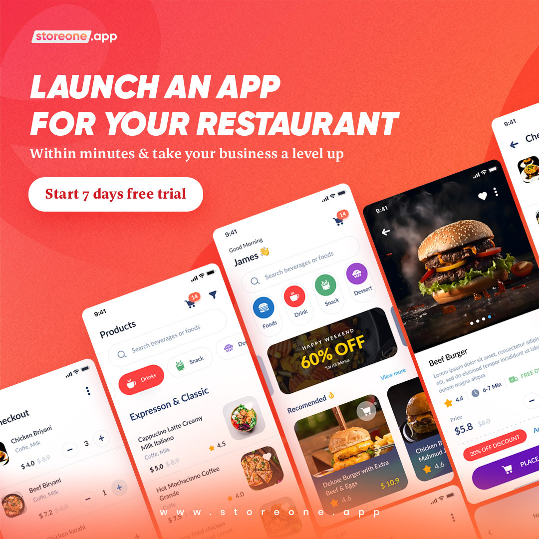 StoreoneApp's tweet photo. Transform your restaurant with ease!
🚀 Visit https://t.co/w2fo896bKo, your go-to No-Code App Builder, and launch a customized app within minutes. Elevate your business to new heights effortlessly.
#StoreOne #NoCode #AppBuilder #RestaurantInnovation https://t.co/uwgJYcf5zc
