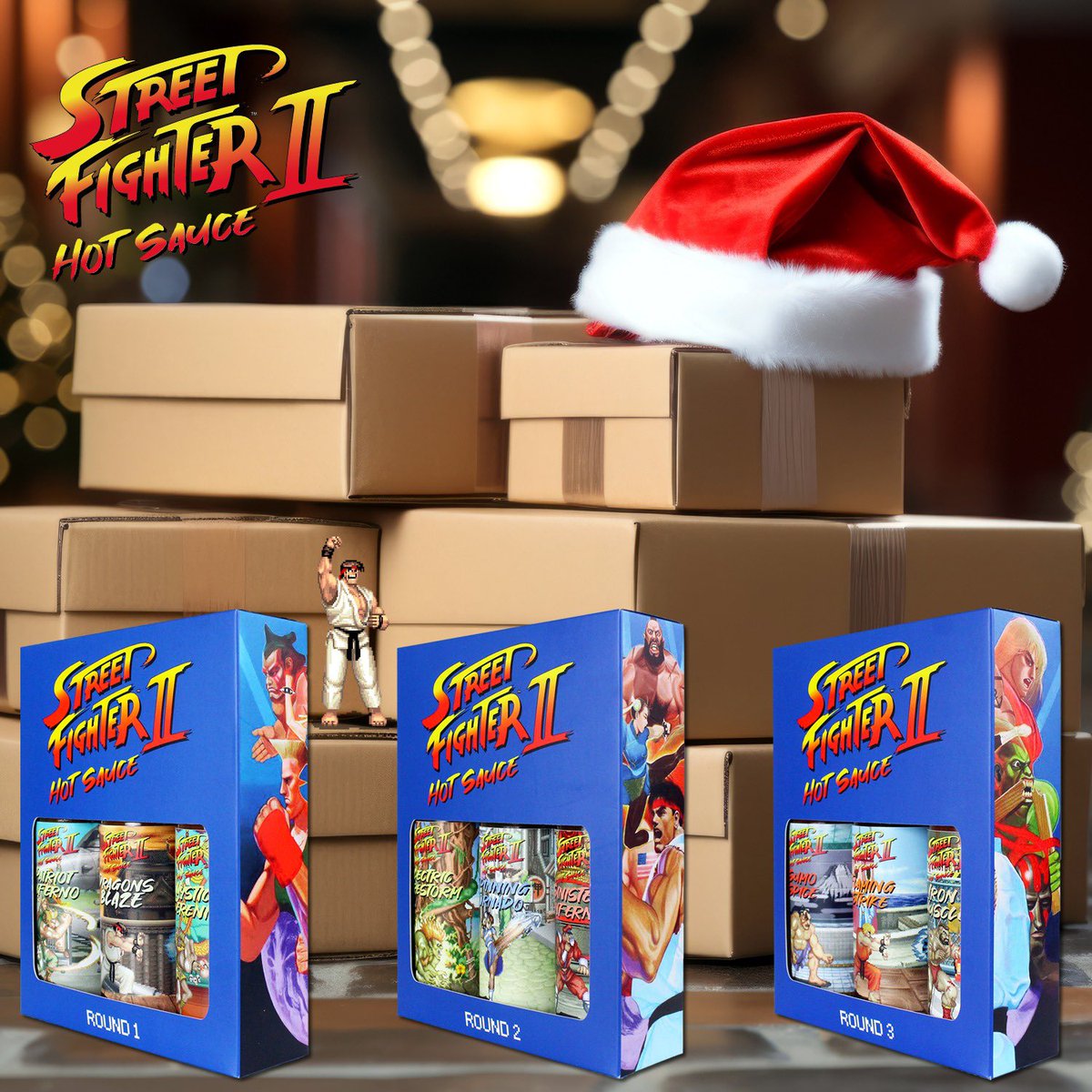 Did you unwrap the Street Fighter II Hot Sauce Collection this Christmas? Which character's sauce is your first choice?

#StreetFighterHotSauces #FlavourFighters #FoodieGifts