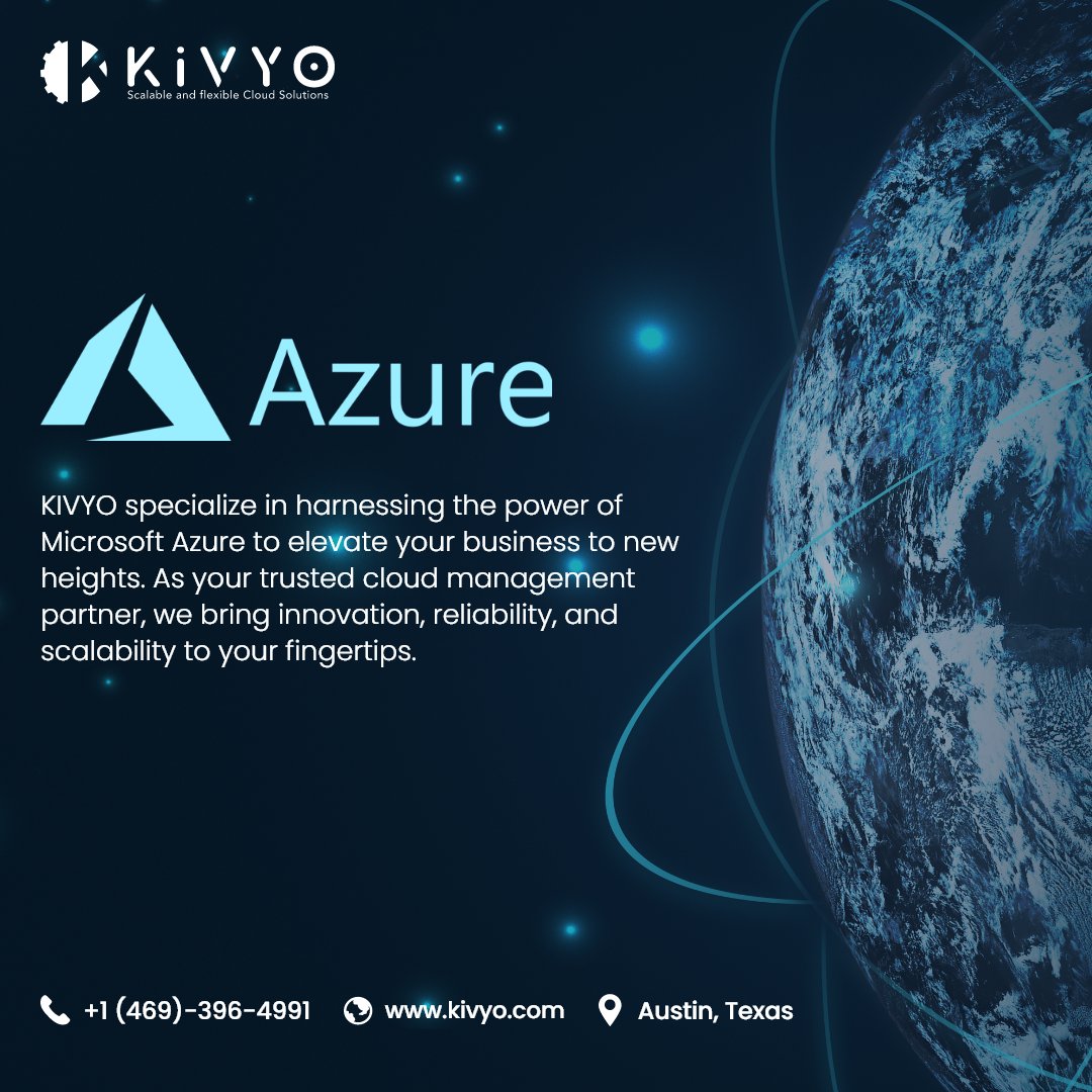 Kivyoinc's tweet photo. Unlock the power of the cloud with Kivyo Inc.'s seamless integration of Microsoft Azure Cloud Services. 

#Kivyo #AzureCloudServices #azureintegrationservices #DataIntegration #TechInnovation #Cloudsolution #Cloudmigrate #Microsoftazure #cloudworkloads #KivyoInc #CloudServices https://t.co/gi0HDliUXE