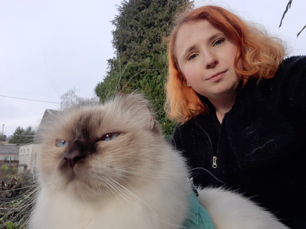 MarieMoonflower's tweet photo. When you want to take a selfie with your cat, but he wants to be a wild boy who doesn't need a hooman and a leash to go outside😃 😾
#CatsOfTwitter #CatsOnTwitter https://t.co/JWJ7lADP6h