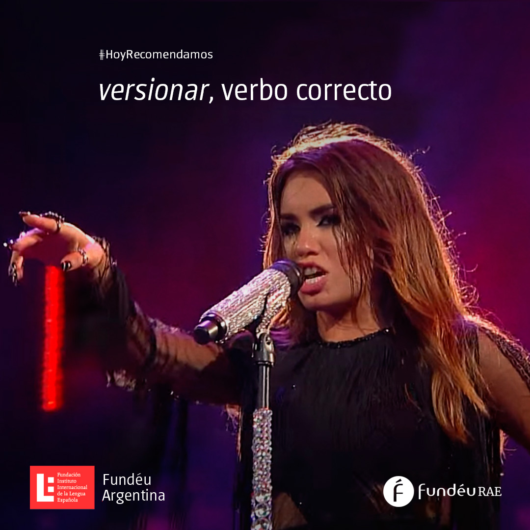 FundeuArgentina's tweet photo. ¿Lo sabías? 👇
El verbo «versionar» es una palabra bien formada en español y de uso muy común, y está incluida en la última edición del «Diccionario de la lengua española» con el significado de ‘hacer una versión nueva de una obra artística, especialmente musical’.
#versionar https://t.co/MxLvLU23Ra