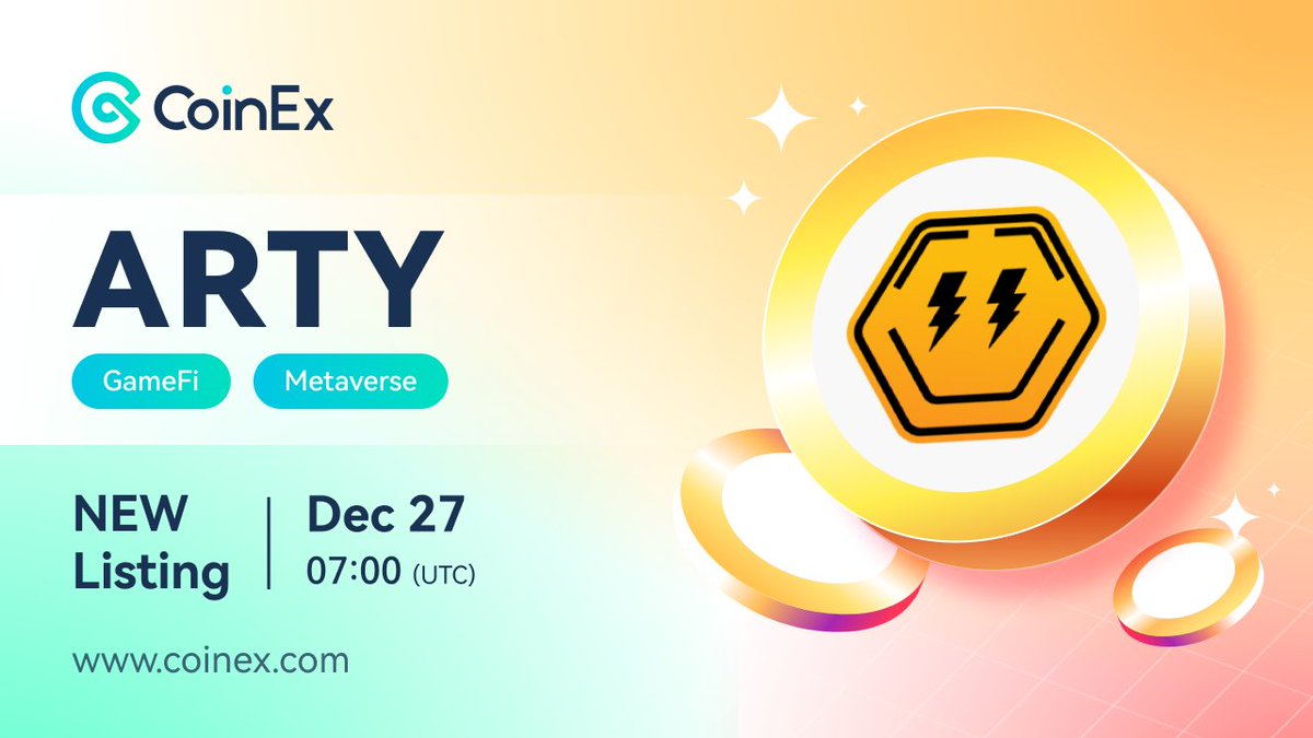 theoneuu's tweet photo. CoinEx Lists $ARTY, $ZERO, $WHEN & $BOOTOKEN
Trading Pairs: #ARTY/USDT, #ZERO/USDT, #WHEN/USDT & #BOOTOKEN/USDT
Learn more: https://t.co/2ovkqLS9Df
#CoinEx #listing https://t.co/fVdy7WlUzd