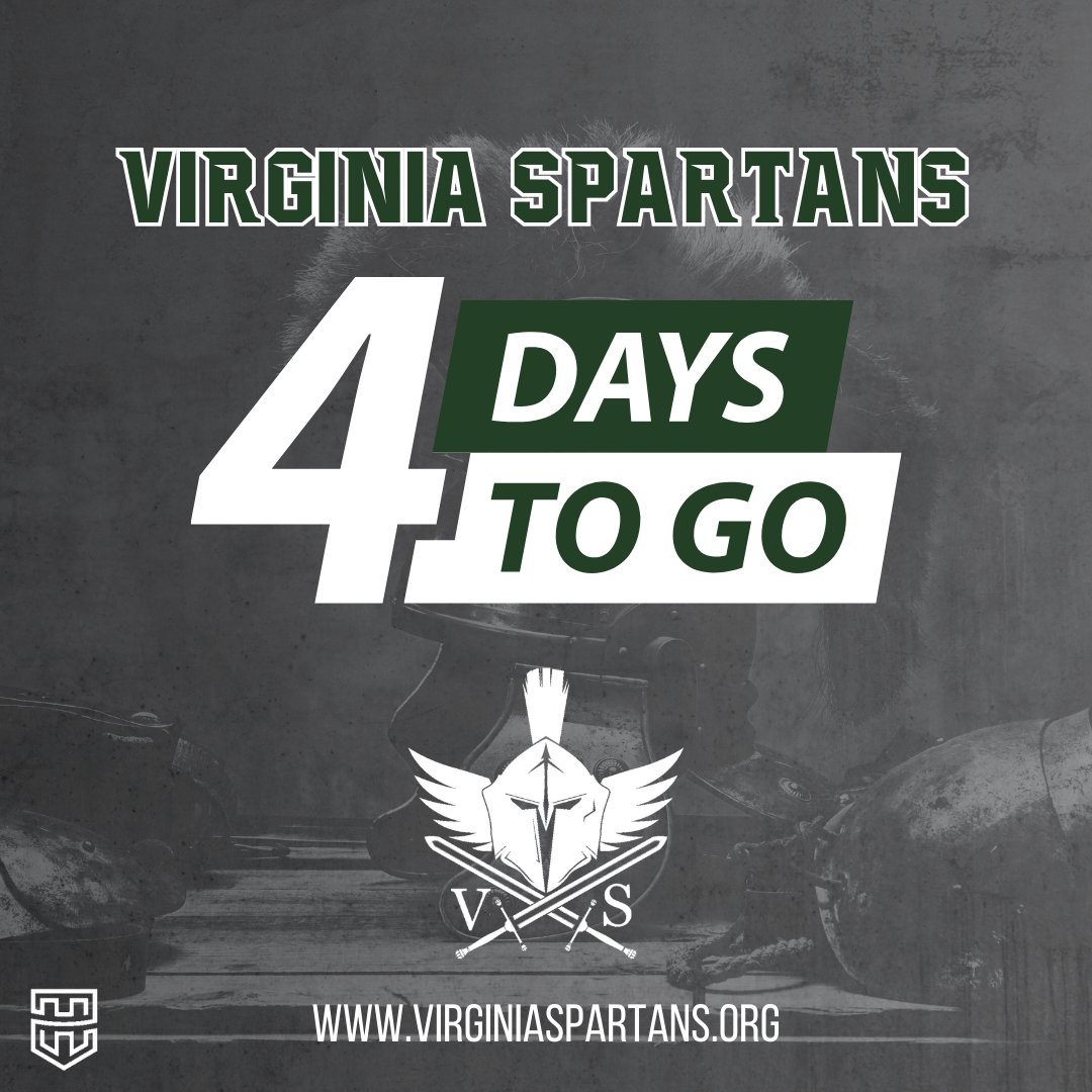 4 days left until tryouts! 🗓️4⃣🏈 Date: 12.31.23 Time: 9-11am Location: South Run Field House Registration: virginiaspartans.org Powered by: @herofball | #TheFamily ⚔️