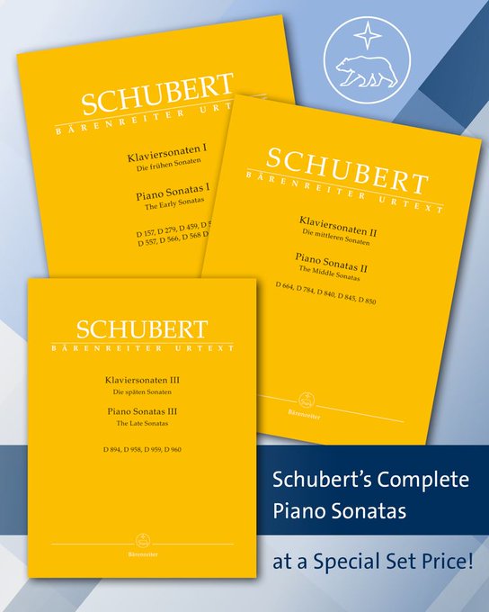 Schubert Piano Sonatas 'breaks new ground in scholarship while also offering unrivalled performing editions of this seminal, if still too little-known, cycle of masterpieces' Thank you for a wonderful review @pianodao which you can read here pianodao.com/2023/12/22/sch…