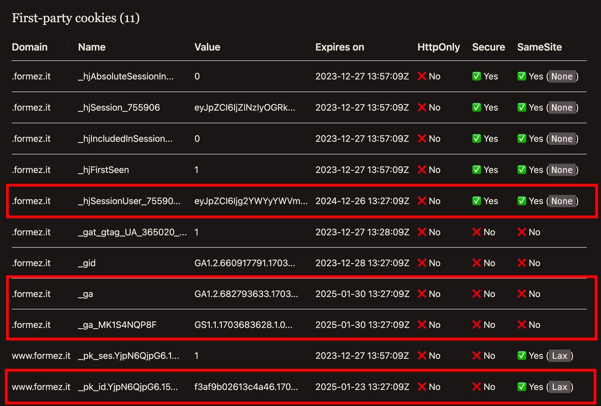 sonoclaudio's tweet image. Riqualificazione (parte 2^): sul sito di @FormezPA ..... 
#Hotjar, #Doubleclick, #GoogleAnalytics, cookie a lunga conservazione ed altre perle.
webbkoll.dataskydd.net/en/results?url…
E, scattano l'applauso da parte di @prevenzione, grande entusiasmo ed apprezzamenti sparsi da parte dei