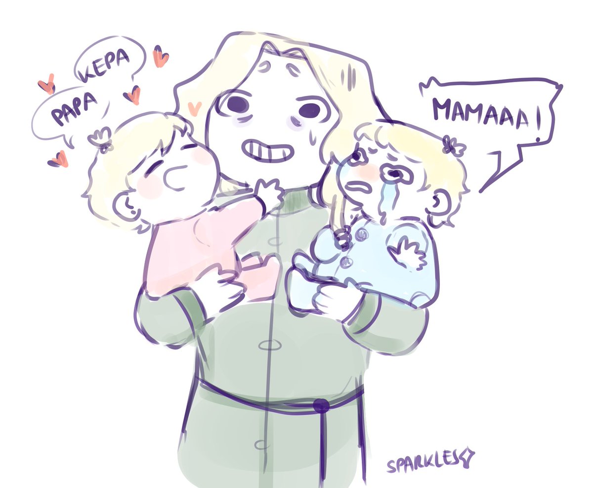 sparkles_v1's tweet photo. aegon dad holding jaehaerys and jaehaera? 🤍 — For sure! https://t.co/Cz1z3pPXyo
I have the head canon that Jaehaerys is a mama's boy and Jaehaera a daddy's girl. Teen dad Aegon is panicking.
#AegonIITargaryen #JaehaeraTargaryen #JaehaerysTargaryen https://t.co/evSj0TCwsj