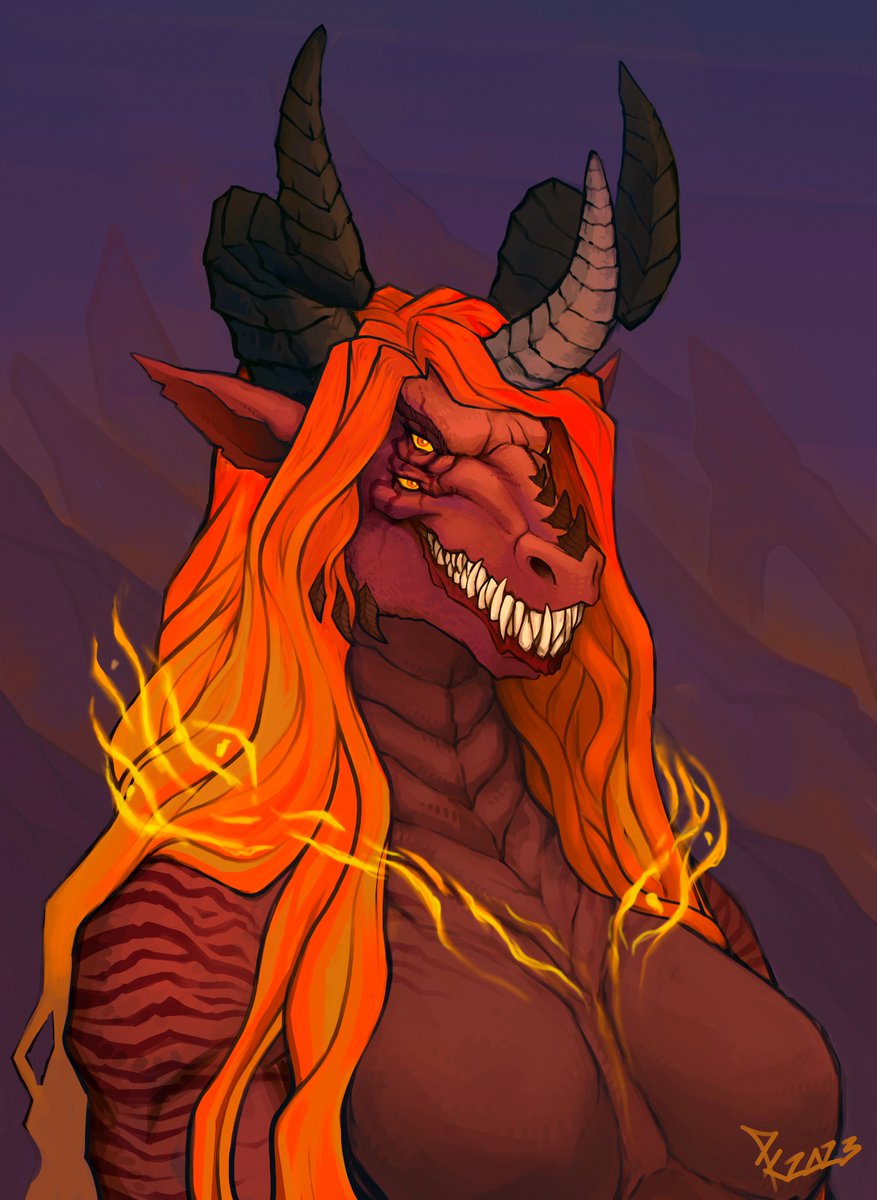 A certain red horse, also known as a loshatc
One of the old commissions, for <a href="/LNeverfound/">👁Lost Neverfound👁</a>