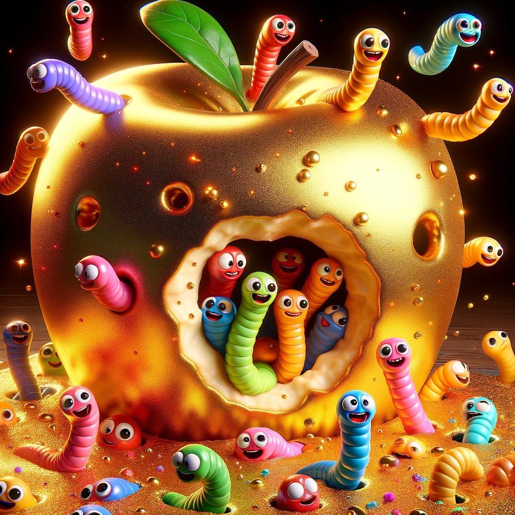 SolanaWorm's tweet photo. New Apple-class NFTs are being crafted! Grasped how the WORM universe will redefine NFTs? If so, why wait? Reserve your million WORMs for their release. A million still costs under 1 USDC. Gear up for the journey. #WormNFT #CryptoAdventure #Under1DollarChallenge https://t.co/VkWYJf1ctQ