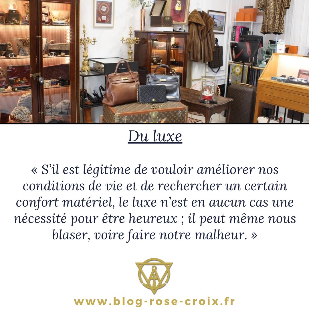 Et vous, que pensez-vous du luxe ?

► blog-rose-croix.fr

#rosecroix #amorc #rosicrucien #spiritualité #citation #pensée #luxe #bonheur