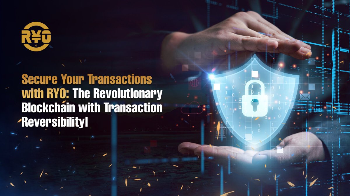 🚀 Elevate your transaction security with $RYO!

Unveiling a REVOLUTIONARY breakthrough: RYO is the FIRST #blockchain to enable the REVERSAL of accidental or fraudulent transactions, a game-changer in safeguarding your funds. 🔄

🌐 Boasting an ultra-flexible, ultra-scalable, and