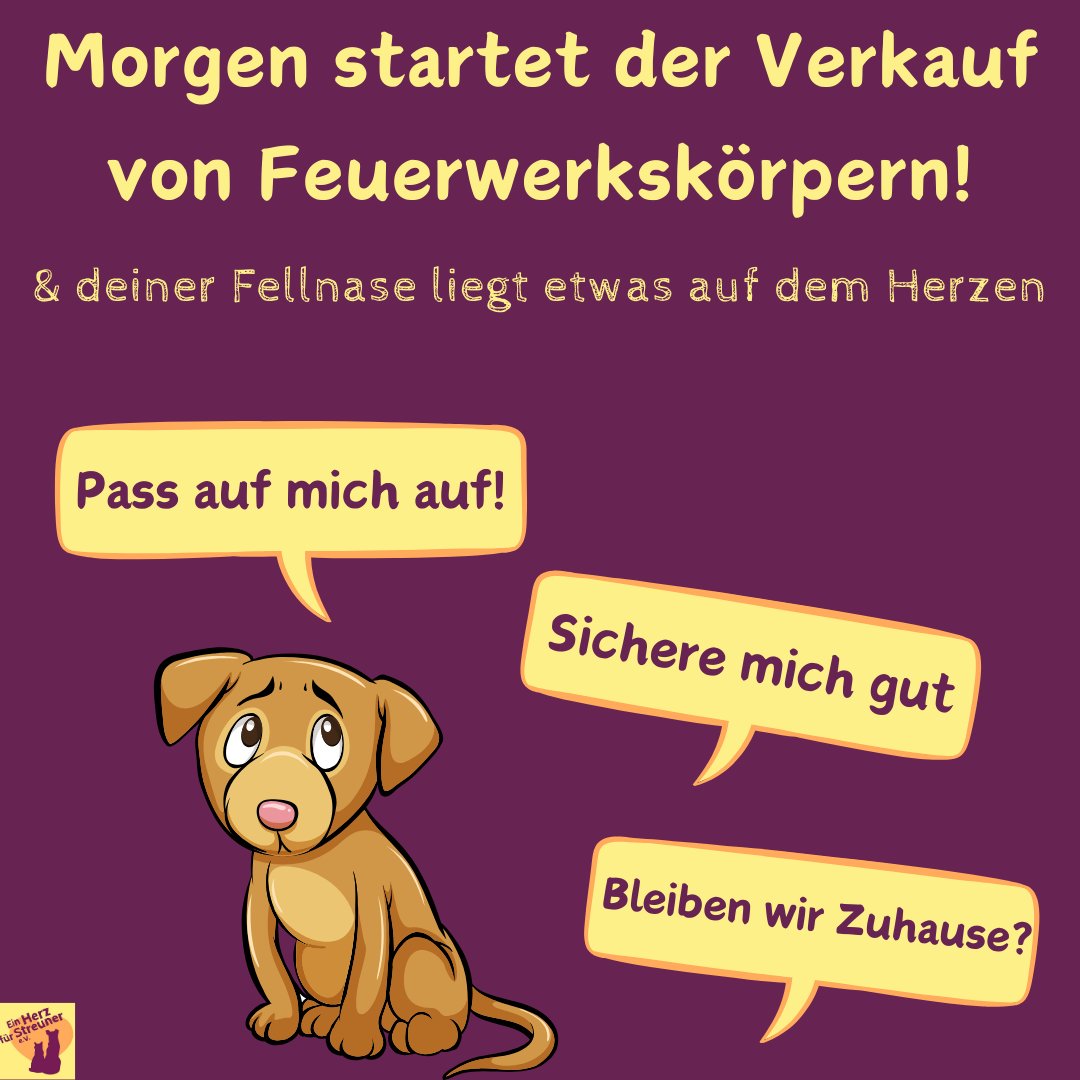 Herz_Streuner's tweet photo. 🧨 So schön das Feuerwerk für manche Menschen ist, mindestens so schlimm ist es für zu viele Fellnasen 😞 jährlich entlaufen so viele Hunde &amp; Katzen, verunglücken &amp; werden Opfer der Raketen &amp; Böller. Eure Fellnase hat da eine Bitte an Euch..

#silvester #newyear https://t.co/OwllsnTxYz