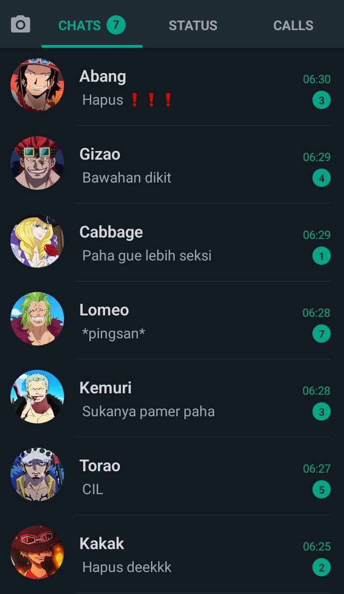 Meewllorine's tweet photo. Statusnya             vs Respon Netizen

#allLu 

Edisi Luffy dan sapaan pagi https://t.co/r2yCGenhy9