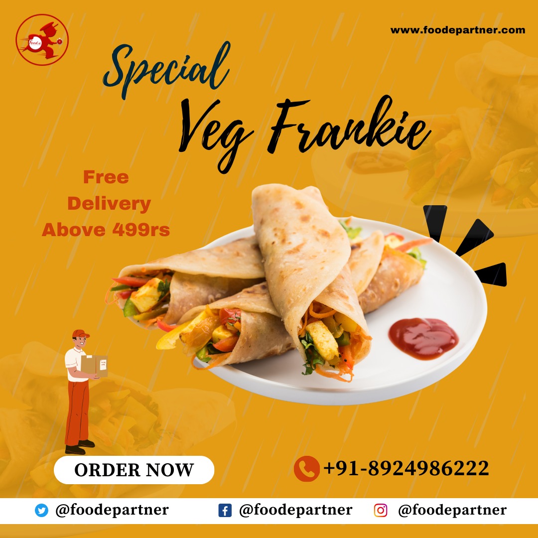 Foodepartner's tweet photo. *New Place, New Tastes, New Memories:: Veg Frankie*

*Foode Partner*

*Order Now*
*+91 89249 86222*

#foode #foodepartner #hardoicity #foodedeliverypartner #business #startup #foodeonlinefooddelivery #foodean #foodie #vocalforlocal https://t.co/XLhq5sly5q