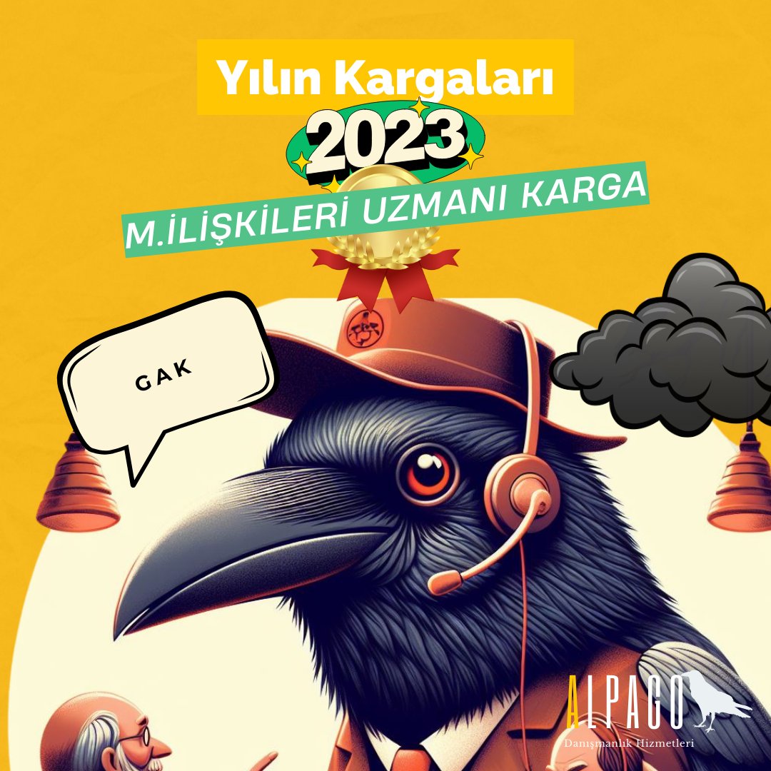 Yılın Kargaları ödülleri sahiplerini
buluyor. Üçüncü ödül Müşteri İlişkileri Uzmanı Karga'ya
gidiyor.

Müşteri İlişkileri Uzmanı Karga:
"Müşterilerle kurduğumuz sağlam bağlantı ve onların
memnuniyeti bizim için her şeyden önemliydi Teşekkür ederim!"

#alpago #alpagodanismanlik