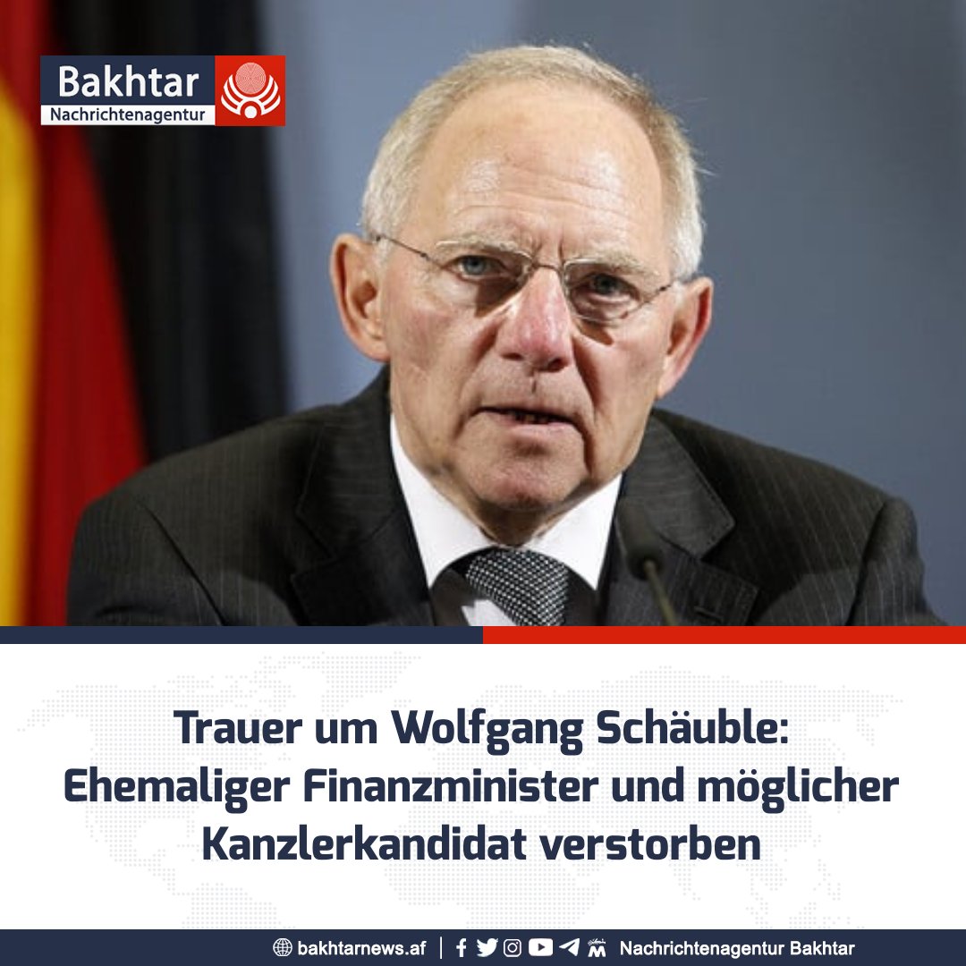 Der langjährige CDU-Politiker Wolfgang Schäuble ist im Alter von 81 Jahren im Kreise seiner Familie verstorben. Schäuble war während der Eurozonen-Schuldenkrise Finanzminister unter Angela Merkel und galt zeitweise als aussichtsreicher Kandidat für das Amt des Bundeskanzlers.