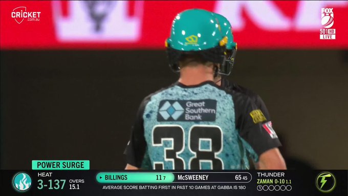 Sam Billings has no right to do that!  📹 Credits: Twitter/BBL