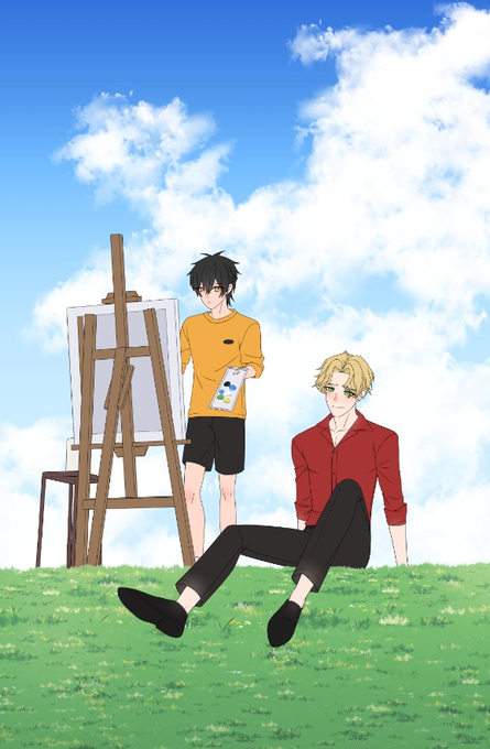 「easel short hair」 illustration images(Latest)