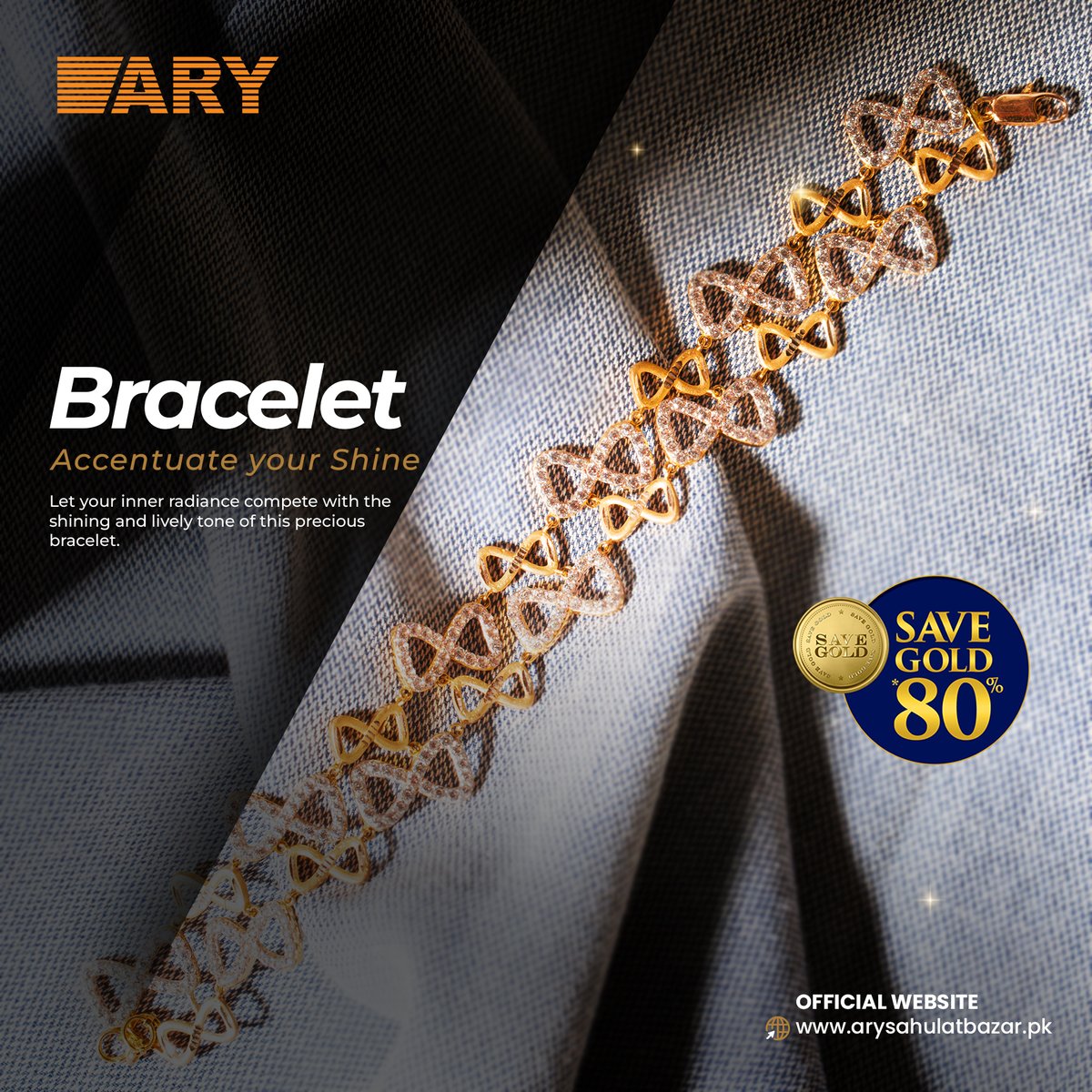 ARYJewellers's tweet photo. Elevate Your Glow with Our Exquisite Bracelet! Unleash your inner radiance and let it dazzle in harmony with the vibrant and lively tones of this precious bracelet.

Official Website: https://t.co/al9iN9D7Er
#ARYJewellers #Jewellery #Pakistan #OnlineShopping #gold #bracelet https://t.co/27s9aUBwqX