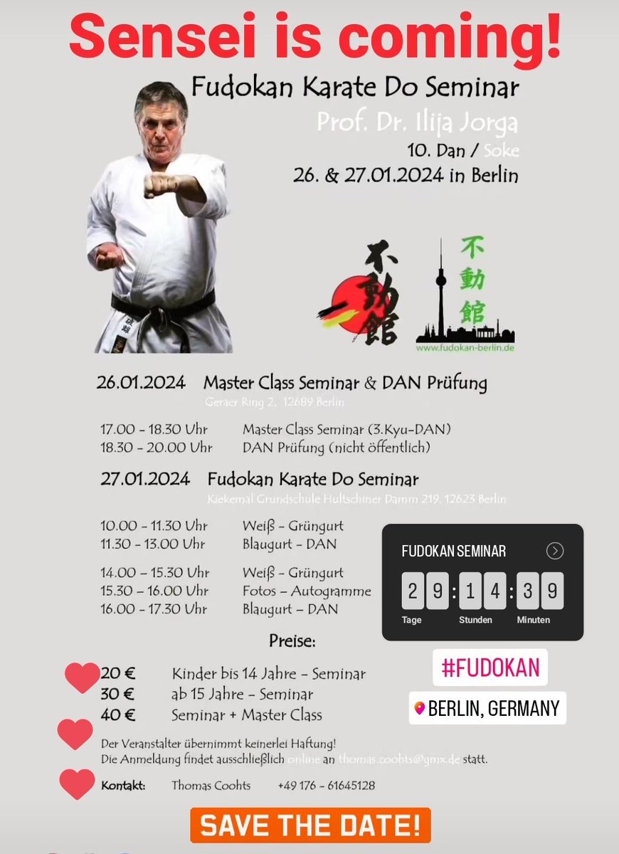 TCoohts's tweet photo. SENSEI is coming 🥋👍♥️
#fudokan @CBacsak @FMavrodinescu @FudokanB @fudokan_slo @FudokanUK #karate @karatetradiz #Berlin #Germany https://t.co/ZRp6YpWNpt