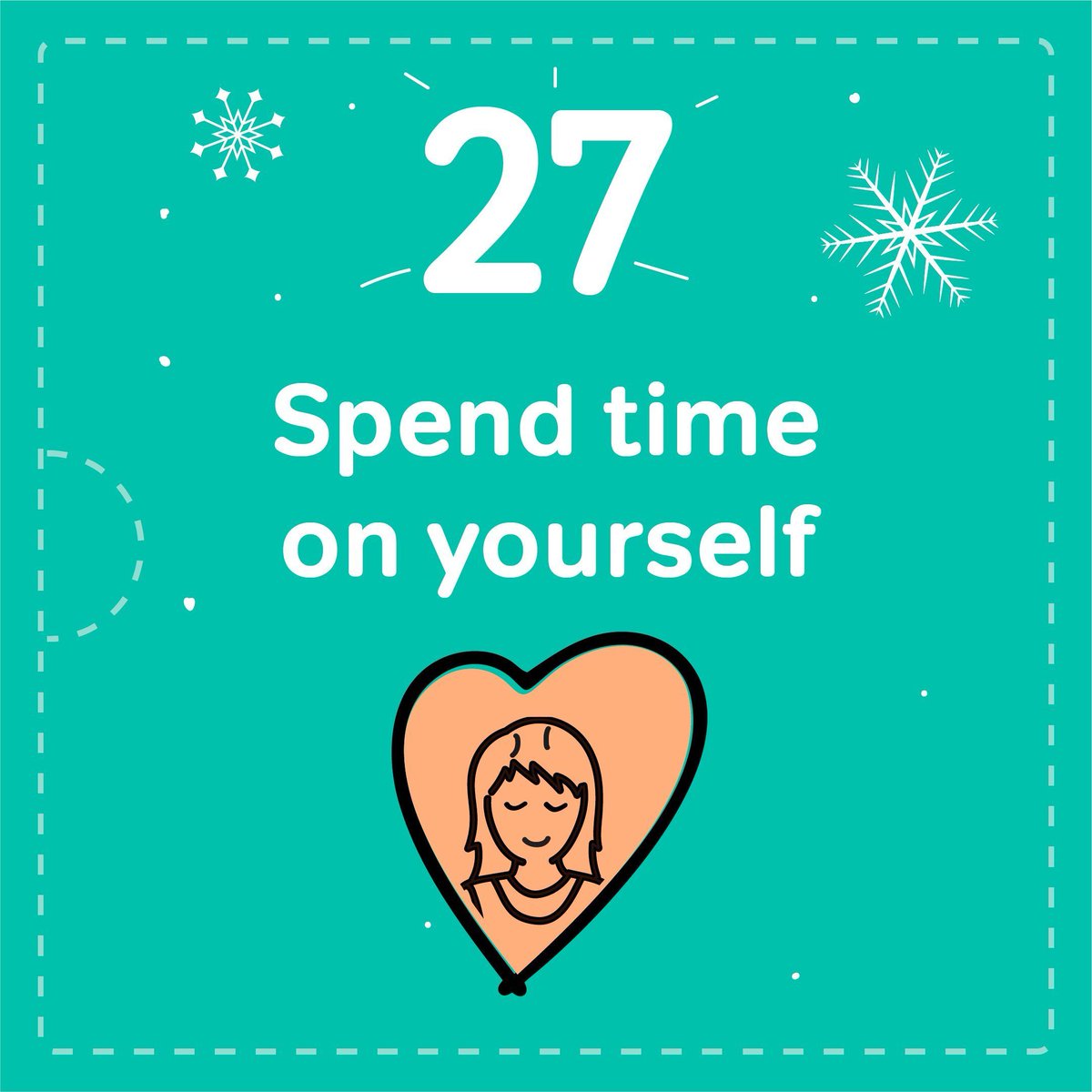 If you're alone, busy with family or at a loose end today, take time to do something you enjoy. Take a walk, read, make a favourite cuppa, watch a film you’ve been anticipating… spend time doing whatever YOU want to do. #MindWellAdventCalendar #FestiveSeasonYourWay