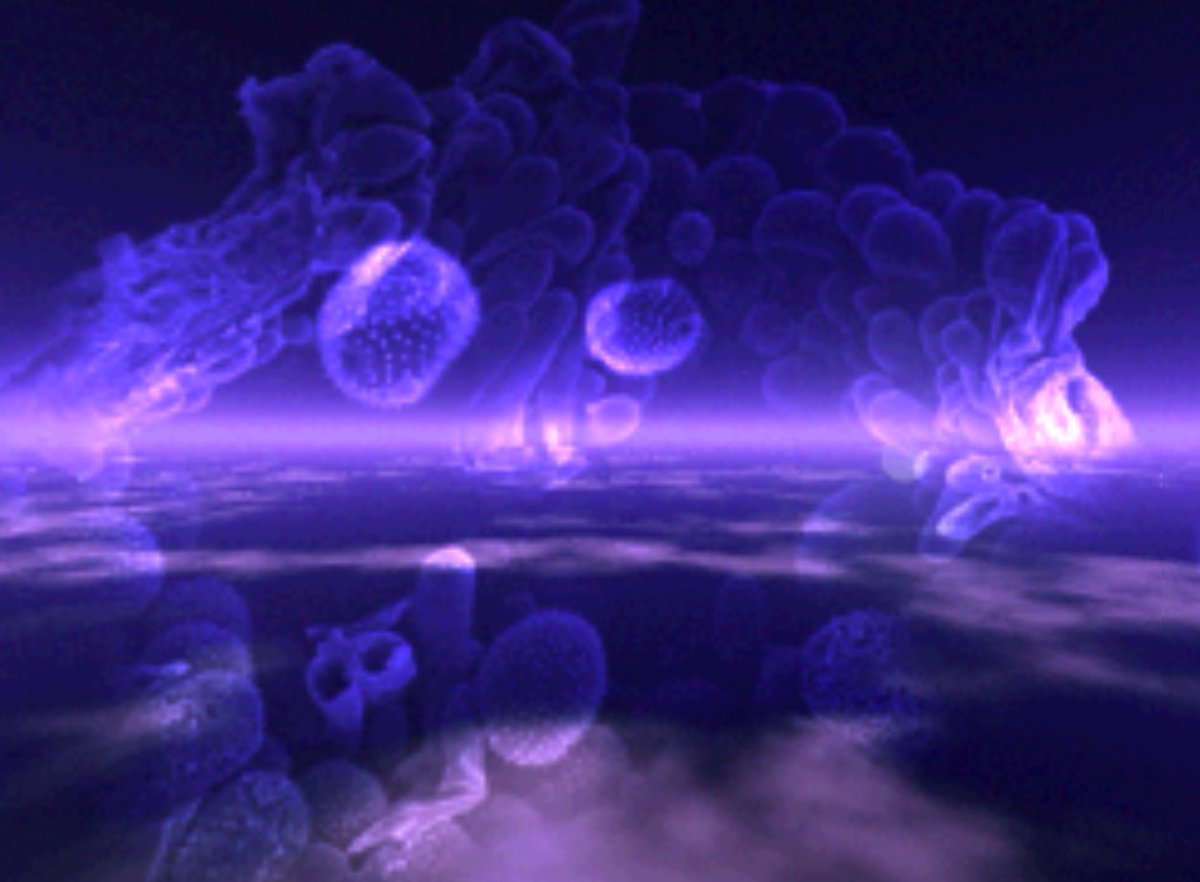 augureust's tweet photo. "Carbon stars with ancient satellites colonized by sentient fungi. Gas giants inhabited by vast meteorological intelligences. Worlds stretched thin across the membranes where the dimensions intersect... Impossible to describe with our limited vocabulary" https://t.co/XWw5utwCFT