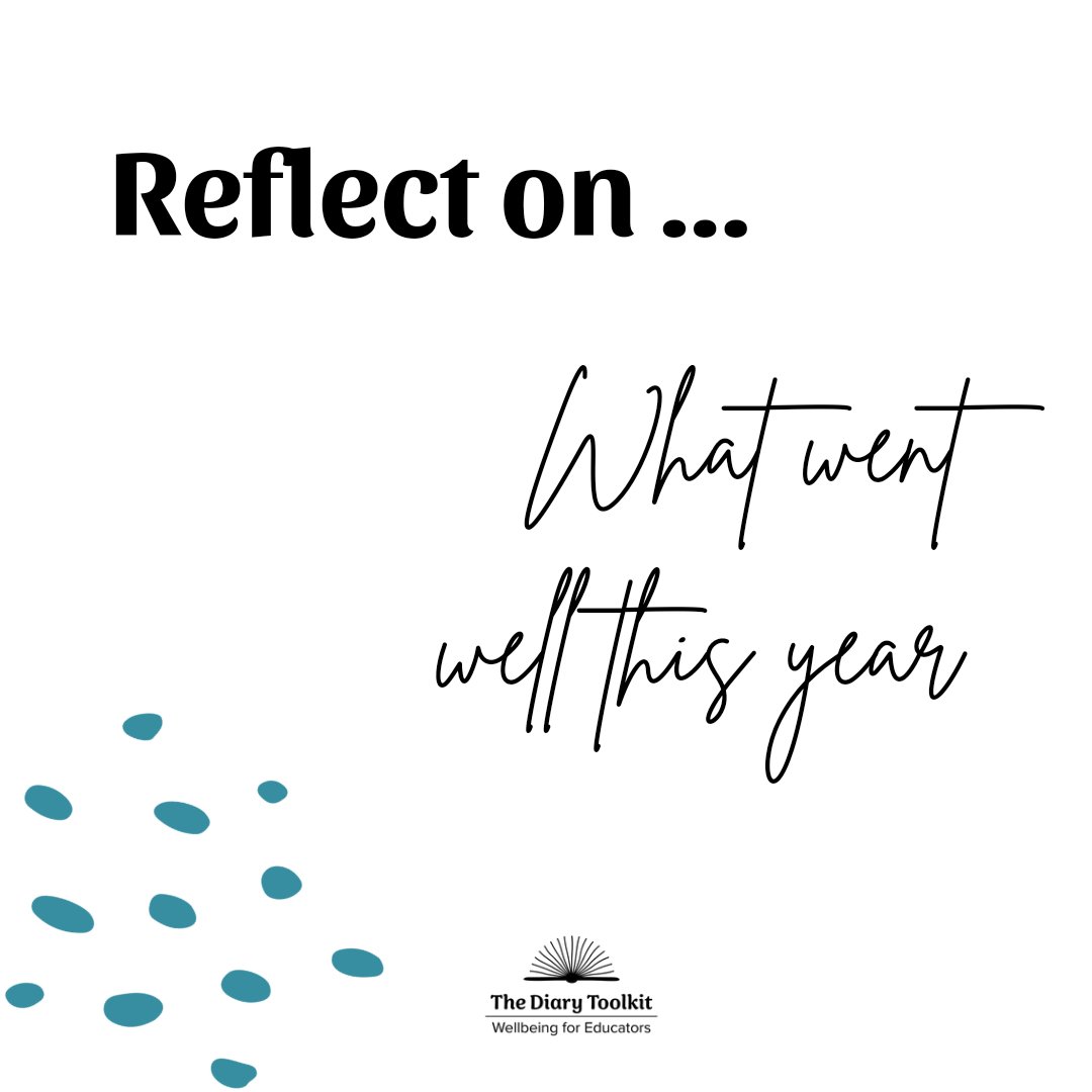 We're big on the power of reflection here at The Diary Toolkit. This Twixmas week, join in with our #reflecton challenge to see how it works for you. 

What went well for you this year?

(I'll comment with ours in the replies)

#notice #teacher5aday