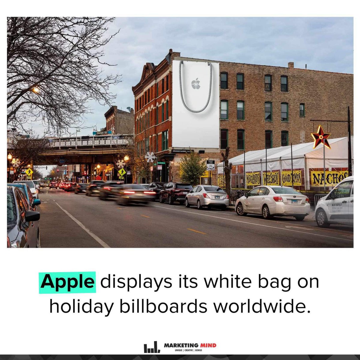 MarketingMind_'s tweet photo. The project will also run across social media and in-store for shoppers this holiday season.
#MarketingMind #Apple #CreativeBillboards https://t.co/YPkDp791KW