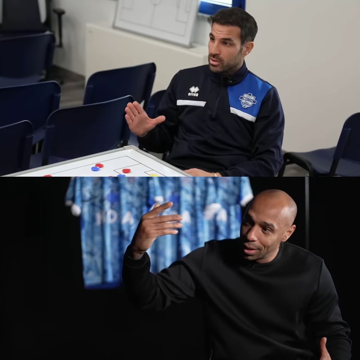 🎥 @cesc4fabregas and Thierry Henry have a chat about the club on @SkySports! Watch here ➡️ youtube.com/watch?v=nx_5EC…