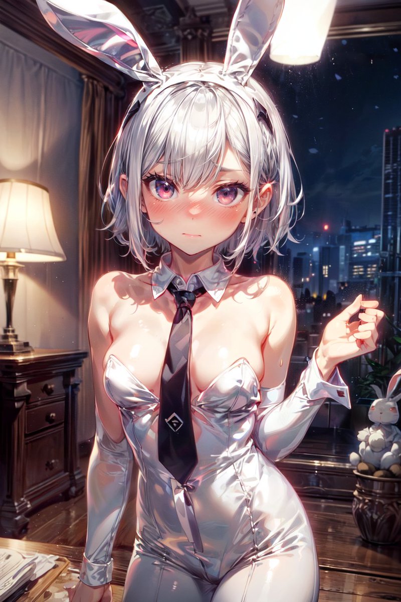 今日も１日お疲れ様！
ご褒美バニーさんです！
#AIart #AIイラスト