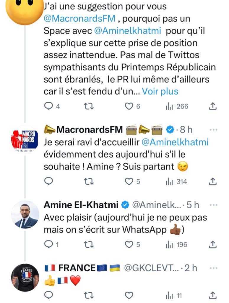 OfGuedin's tweet image. Coucou #MacronardsFM, alors comment vont les relations avec ce « cher Amine » ? 
T’es drôlement fortiche pour choisir tes copains dis donc: un membre du comité stratégique de #LivreNoir, une pote de Papacito, ce « cher Amine »…
Grâce à toi le cours du maïs va remonter. 🍿🍿🍿