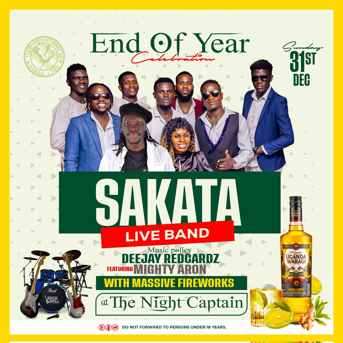 MonerachP's tweet photo. End of year party is here @TheNightCaptain #Gulu featuring @SakataBand from kampala alongside @MightyAaronOtim with massive fireworks 🎇🎆🎆🎆🎆come and pass the year at #TNC https://t.co/8u2CbdJ9oH