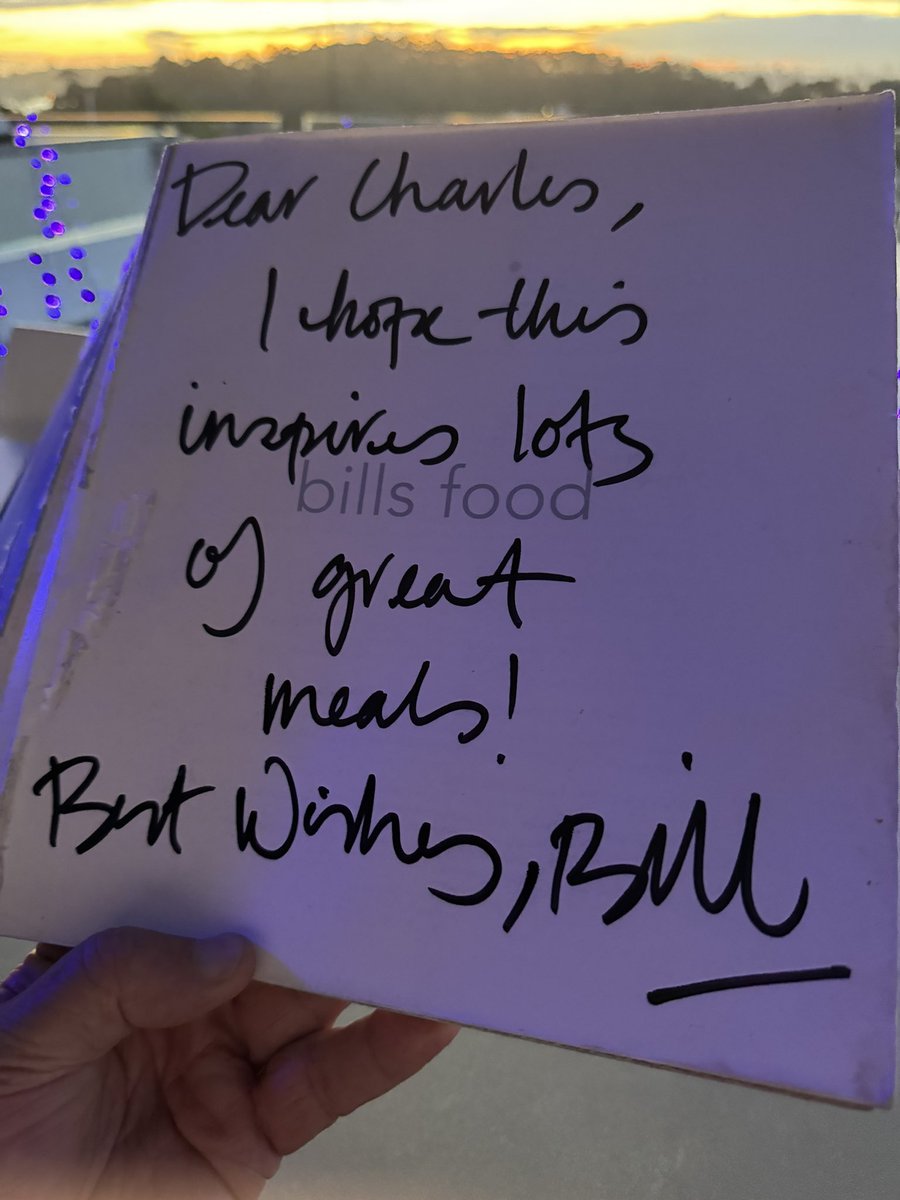 SeeZorro's tweet photo. Sad about Bill Granger. Already famous he was renting down the road while renovating. Bailed him up on street, told him I loved his cookbook. “bring it over i’ll autograph it”. Lovely,  generous, gentleman. It’s  lemon chicken w/ warm lentil salad this wkend w/ toast to Bill. https://t.co/Qu7yQewzZG